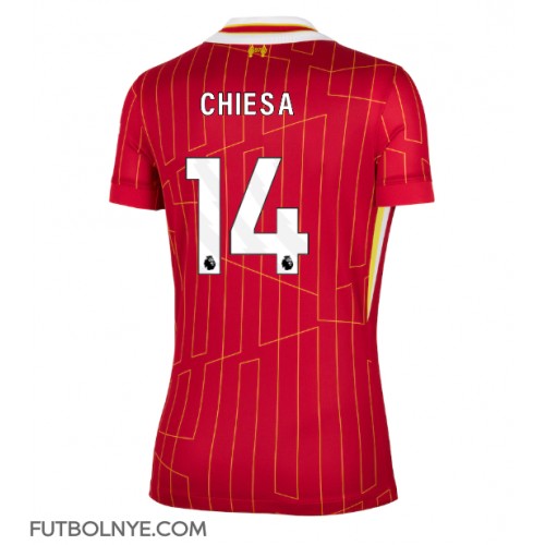 Camiseta Liverpool Federico Chiesa #14 Primera Equipación para mujer 2024-25 manga corta